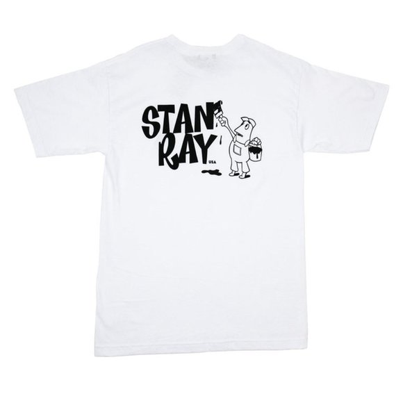 Stan Ray White Graphic T-Shirt - Picture 1 of 4